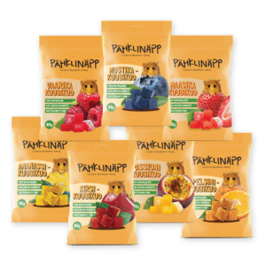 Pähklinäpp puuviljakuubikud, 85 g