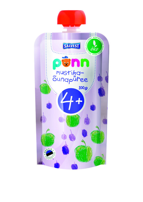 PÕNN Ökoloogiline puuviljapüree, 100 g - Image 3